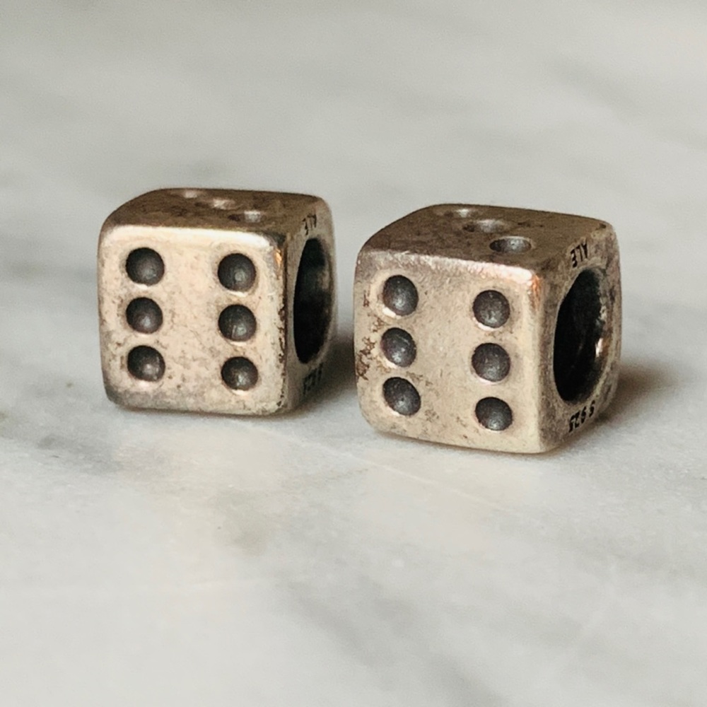 Las Vegas Dice Pandora Charm